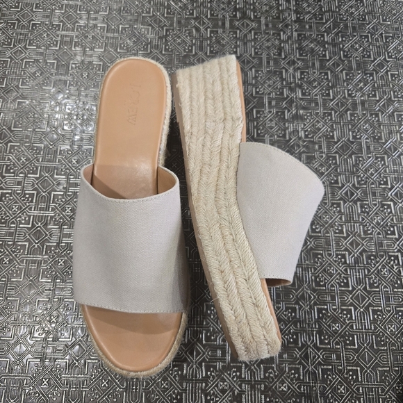 ๐ข J.Crew Espadrilles Wedges Size 10.5 Summer ๐๏ธ Fun! - Picture 1 of 12